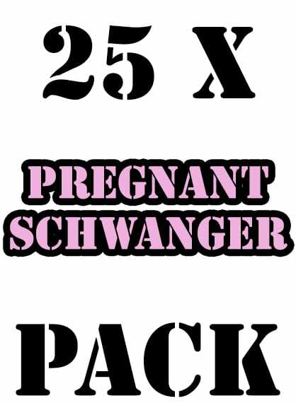 Gdn Pack 25 x Schwanger